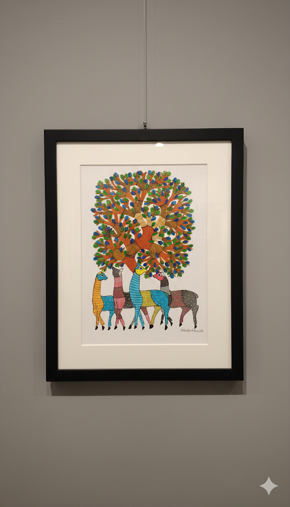The Enchanted Grove: A Gond Tribal Symphony